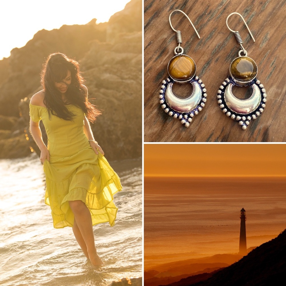 Tigers Eye Earrings